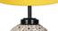 Heaven Yellow Cotton Glass Table Lamp With Iron Base (Yellow) by Urban Ladder - Ground View Design 1 - 738316