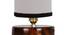 Sienna White And Black Cotton Table Lamp With Brown Wood Base by Urban Ladder - Ground View Design 1 - 738321