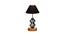 Logan Black Cotton Table Lamp With Wood And Iron Base (Black) by Urban Ladder - Design 1 Side View - 738355
