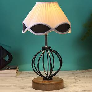 Winter Vintage Multicolor Shade Table Lamp With Wood And Iron Base-image-44