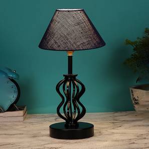 Tatum Blue Jute Table Lamp With Iron Base-image-4
