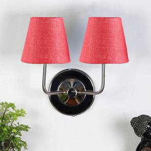 devansh Brooklyn Dual Off White Cotton Wall Mounted Lamp with Steel Base-picture-12