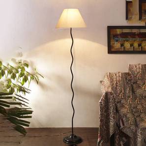 devansh Harper Zig Zag Iron Floor Lamp With Cotton Conical Off-White Shade-picture-14