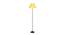 Ida Zig Zag Iron Floor Lamp With Cotton Conical Yellow Shade (Yellow) by Urban Ladder - Front View Design 1 - 738436