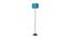 Lola Turquoise Blue Jute Shade With Iron Floor Lamp (Blue) by Urban Ladder - Front View Design 1 - 738437