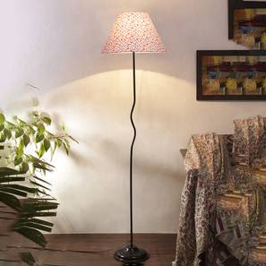 Stella Multi Cotton Shade With Iron Floor Lamp-image-2