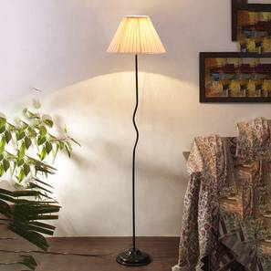 devansh Storm Off-White Cotton Shade With Iron Floor Lamp-picture-12