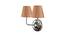 Blaire Dual Off White Cotton Wall Mounted Lamp with Steel Base by Urban Ladder - Design 1 Side View - 738472
