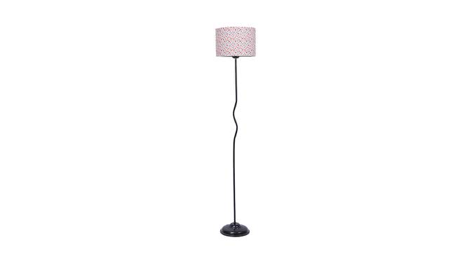 Piper Multi Cotton Shade With Iron Floor Lamp by Urban Ladder - Front View Design 1 - 738501