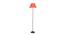 Rebel Orange Cotton Shade With Iron Floor Lamp (Orange) by Urban Ladder - Front View Design 1 - 738503