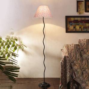 devansh Lennon Zig Zag Iron Floor Lamp With Cotton Conical Multicolor Shade-picture-12