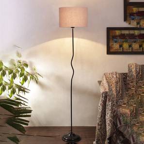 Mila Grey Cotton Shade With Iron Floor Lamp-image-3