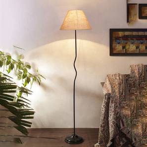 Ruby Beige Jute Shade With Iron Floor Lamp-image-2