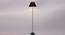 Harley Zig Zag Iron Floor Lamp With Cotton Conical Black Shade (Black) by Urban Ladder - Design 1 Side View - 738551