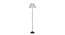 Isla Zig Zag Iron Floor Lamp With Cotton Conical Grey Shade (Grey) by Urban Ladder - Front View Design 1 - 738572