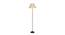 Jolie Zig Zag Iron Floor Lamp With Jute Conical Beige Shade (Beige) by Urban Ladder - Front View Design 1 - 738574