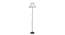 Rowan White & Black Cotton Shade With Iron Floor Lamp by Urban Ladder - Front View Design 1 - 738582