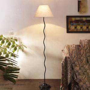 Joss Zig Zag Iron Floor Lamp With Jute Conical White Shade-image-33