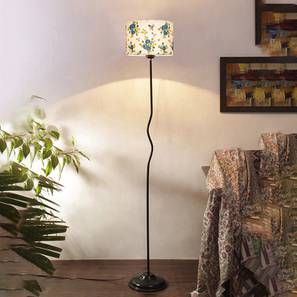 devansh Penelope Multi Cotton Shade With Iron Floor Lamp-picture-13