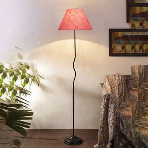 devansh Sia Pink Jute Shade With Iron Floor Lamp-picture-17