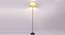 Vera Off-White Cotton Shade With Iron Floor Lamp (White) by Urban Ladder - Design 1 Side View - 738653
