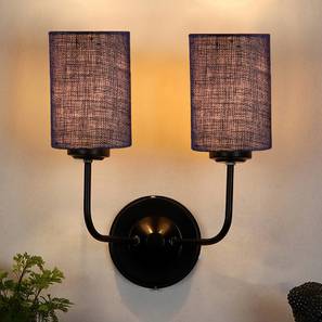 Dexter Dual Blue Jute Wall Mounted Lamp Iron Base-image-13