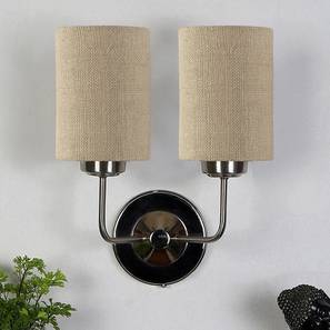 Home Decor In Roorkee Design Maverick Dual Orange cotton Wall mounted Lamp Steel Base