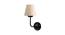 Otto Off White Cotton Wall Mounted Lamp With Iron Base (White) by Urban Ladder - Front View Design 1 - 738672