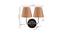 Blaire Dual Off White Cotton Wall Mounted Lamp with Steel Base by Urban Ladder - Design 1 Dimension - 738682