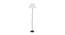 Tallulah Off-White Cotton Shade With Iron Floor Lamp (White) by Urban Ladder - Front View Design 1 - 738704