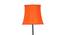 Maxwell Orange Cotton Shade With Iron Floor Lamp (Orange) by Urban Ladder - Ground View Design 1 - 738717