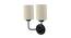 Colton Dual White Jute Wall mounted Lamp Iron Base by Urban Ladder - Front View Design 1 - 738733