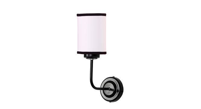 Fox White & Black cotton Wall mounted Lamp Iron Base by Urban Ladder - Front View Design 1 - 738742