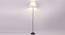 Tallulah Off-White Cotton Shade With Iron Floor Lamp (White) by Urban Ladder - Design 1 Side View - 738778