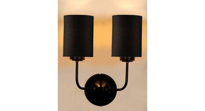 Calloway Dual Black cotton Wall mounted Lamp with Iron Base by Urban Ladder - Design 1 Side View - 738791