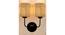 Chance Dual Beige Jute Wall mounted Lamp Iron Base by Urban Ladder - Design 1 Side View - 738792