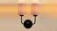 Cruz Dual Grey Cotton Wall Mounted Lamp Iron Base by Urban Ladder - Design 1 Side View - 738795
