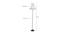 Rowan White & Black Cotton Shade With Iron Floor Lamp by Urban Ladder - Design 1 Dimension - 738839