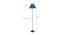 Stevie Turquoise Blue Jute Shade With Iron Floor Lamp (Blue) by Urban Ladder - Design 1 Dimension - 738842
