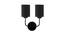 Calloway Dual Black cotton Wall mounted Lamp with Iron Base by Urban Ladder - Ground View Design 1 - 738849