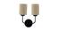 Chance Dual Beige Jute Wall mounted Lamp Iron Base by Urban Ladder - Ground View Design 1 - 738850
