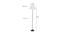 Tallulah Off-White Cotton Shade With Iron Floor Lamp (White) by Urban Ladder - Design 1 Dimension - 738881
