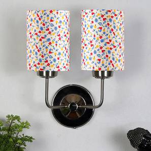 devansh Rocco Dual Multicolor cotton shade wall mounted lamp with Steel Base-picture-19