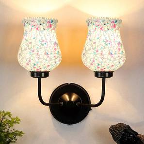 Brynn Dual Multicolor Mosaic Glass Wall Mounted Lamp with Iron Base-image-24