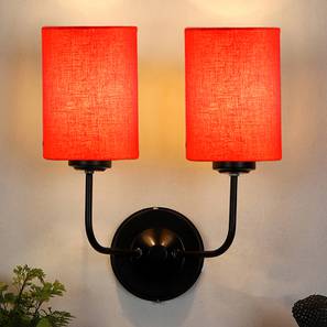 Cormac Dual Orange cotton Wall mounted Lamp Iron Base-image-1
