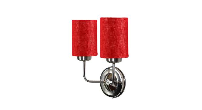Porter Dual Maroon Jute Wall Mounted Lamp Steel Base by Urban Ladder - Front View Design 1 - 738909
