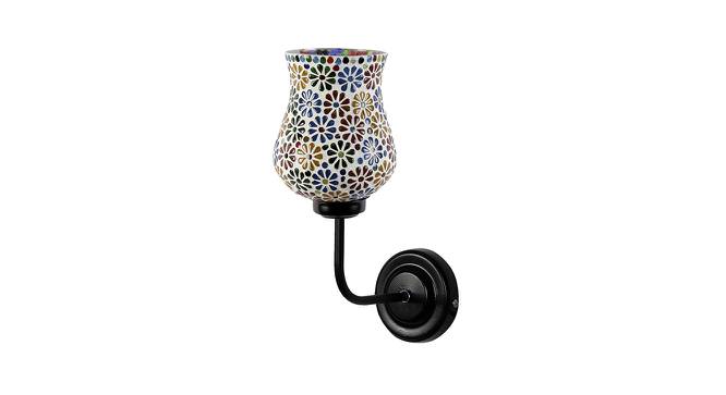 Philip Multicolor Mosaic Glass shade wall mounted lamp with iron base by Urban Ladder - Front View Design 1 - 738913