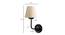 Otto Off White Cotton Wall Mounted Lamp With Iron Base (White) by Urban Ladder - Design 1 Dimension - 738917