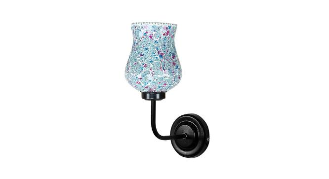 Thatcher Multicolor Mosaic Glass shade wall mounted lamp with iron base by Urban Ladder - Front View Design 1 - 738918