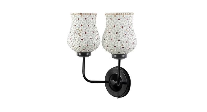 William Dual Multicolor Mosaic Glass Wall Mounted Lamp with Iron Base by Urban Ladder - Front View Design 1 - 738920